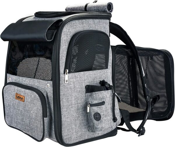 front view IDEE Expandable Pet Carrier backpack