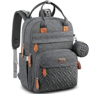 front view BabbleRoo Diaper Bag Backpack